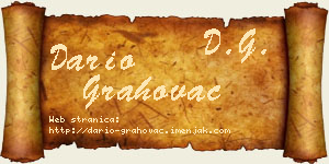 Dario Grahovac vizit kartica